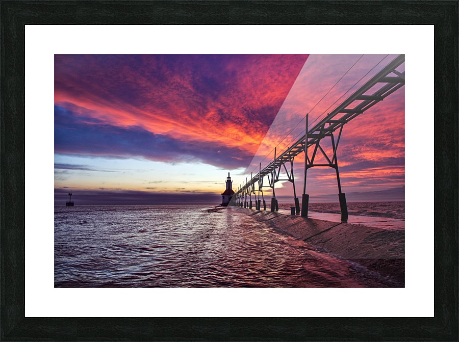 Pink Stuff Rolling In Picture Frame print