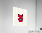 Enemy II Red Bear Eggshell Acrylic Print