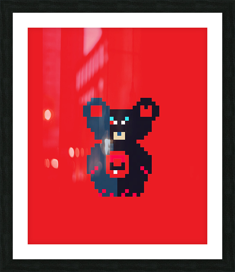 Destroy Bear Picture Frame Printing