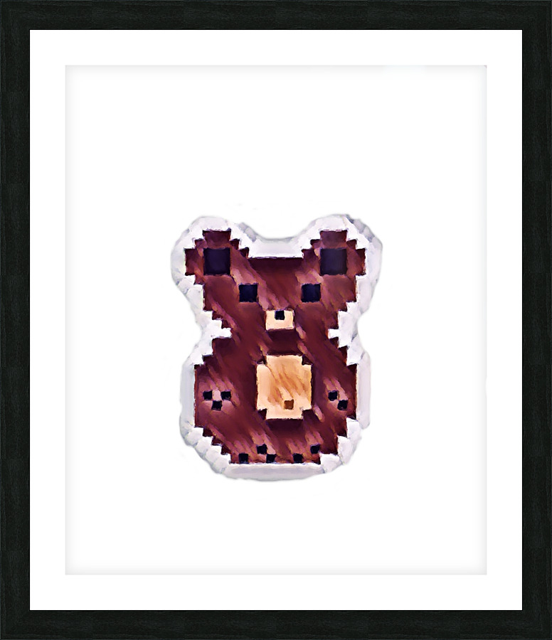 Brown Bear Plushy Picture Frame Printing