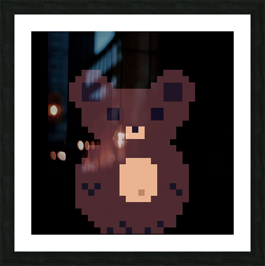 Brown Bear Player 1 Picture Frame Printing