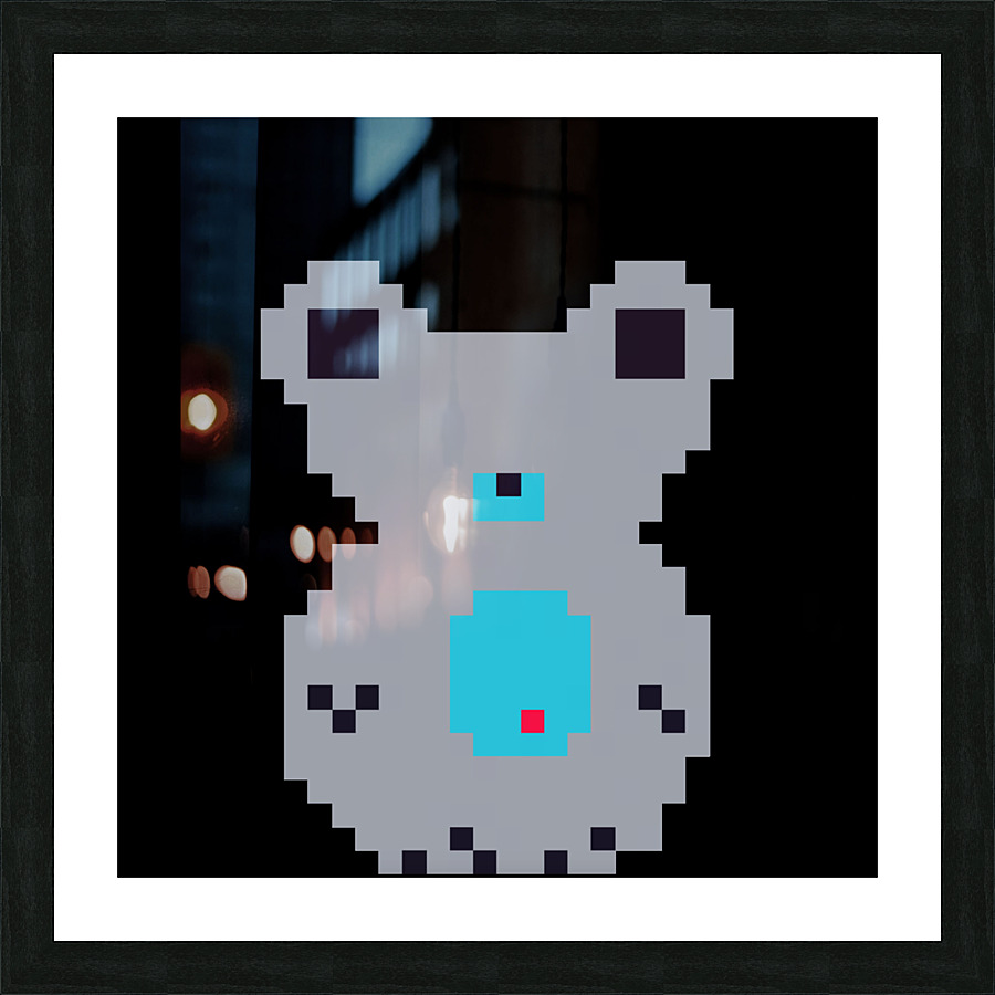 Gray Bear Picture Frame Printing