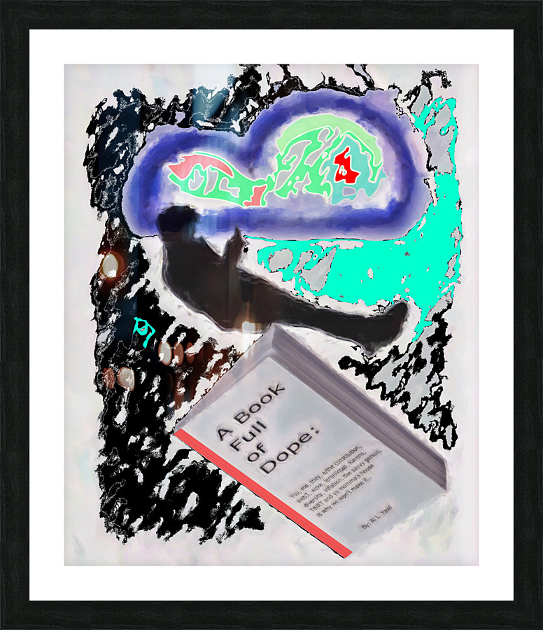 Dope Book Picture Frame Printing