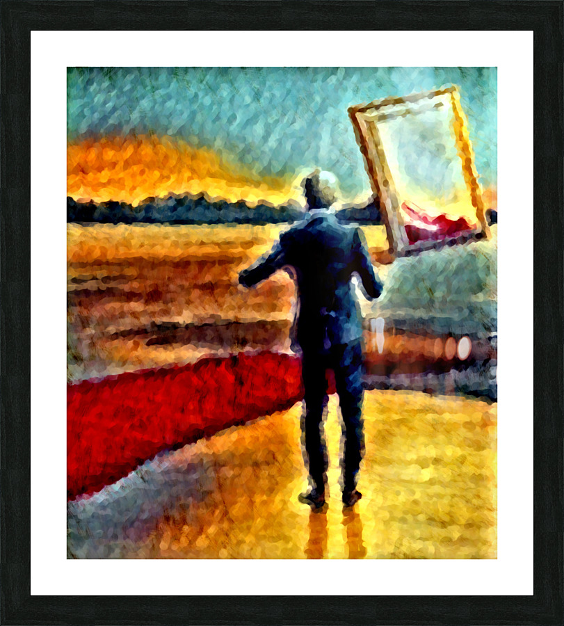 Lookin Back Picture Frame print