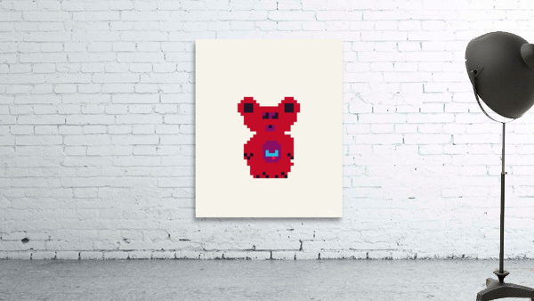 Enemy II Red Bear Eggshell Wall Preview