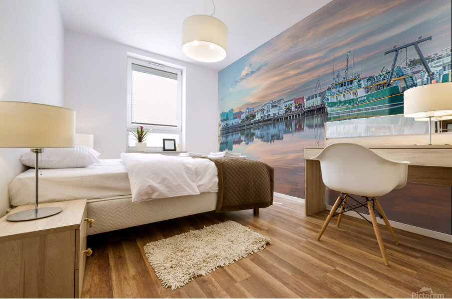 Sunrise on the Boardwalk Mural print