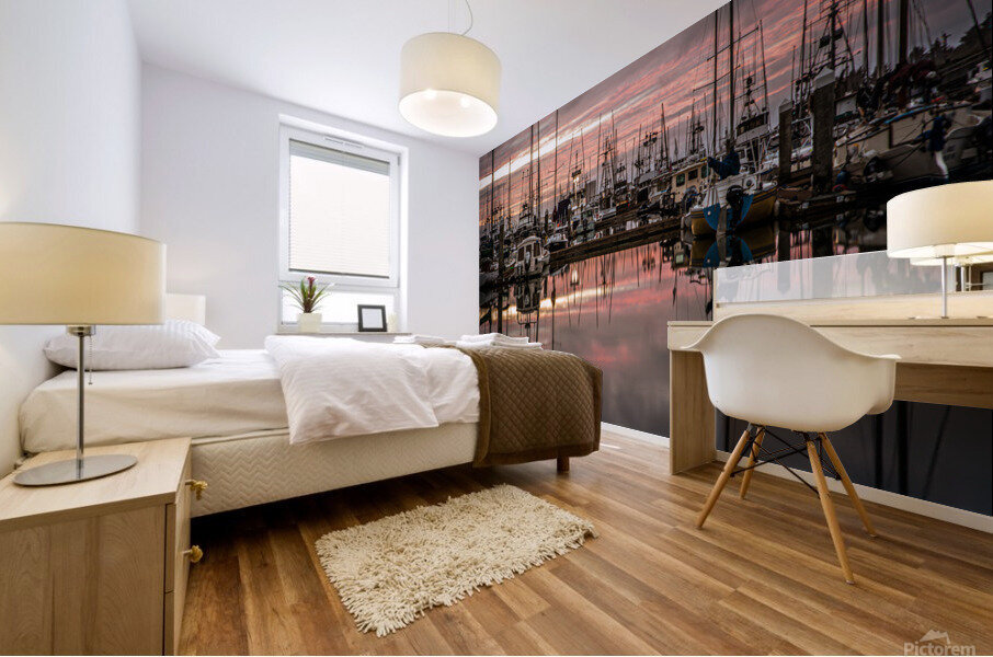 Morning on the Bay Mural print