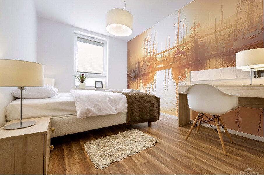 Hazy Sunrise Mural print