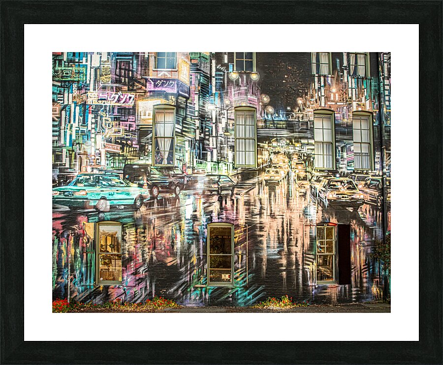 Downtown Picture Frame print