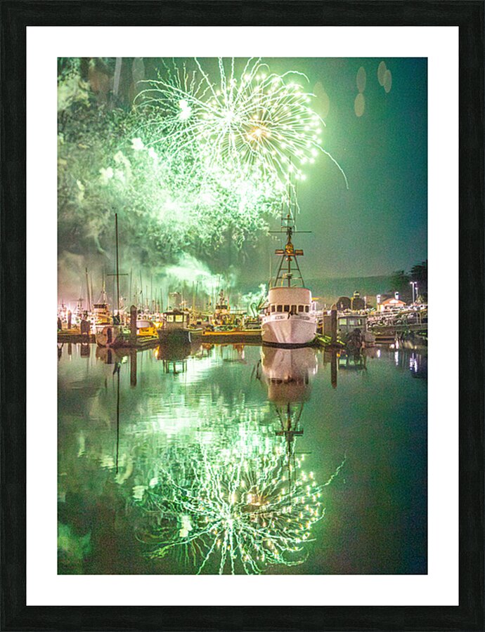 Night of Fireworks Picture Frame print