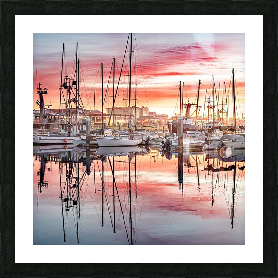 A Sunday Sunset Picture Frame print