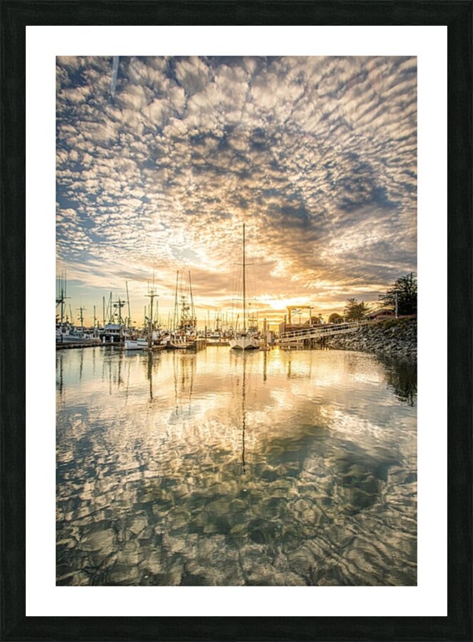 Exploding Sunset Clouds Picture Frame print