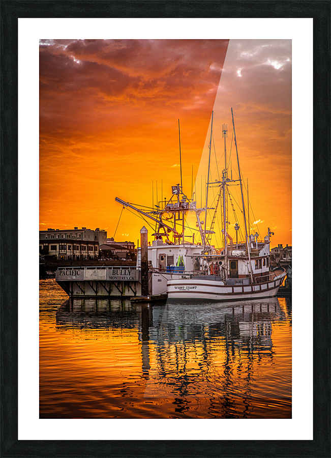 Sunset Aboard the Pacific Bully Picture Frame print