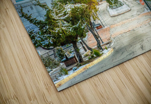 Carson Mansion in the Snow Alan Workman Fine Art Photography puzzle