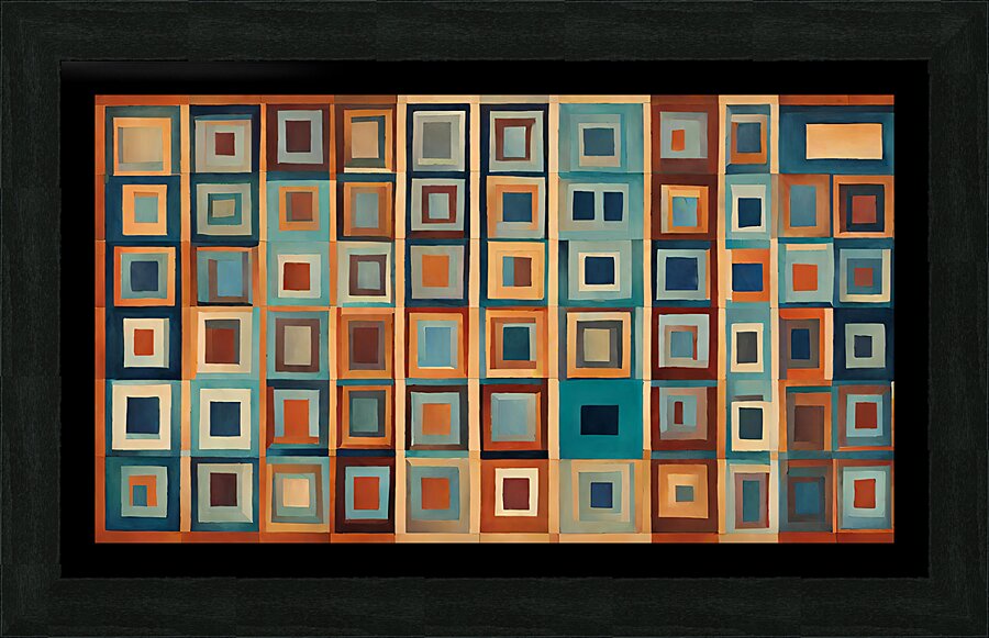 Cubist Spectrum Picture Frame print