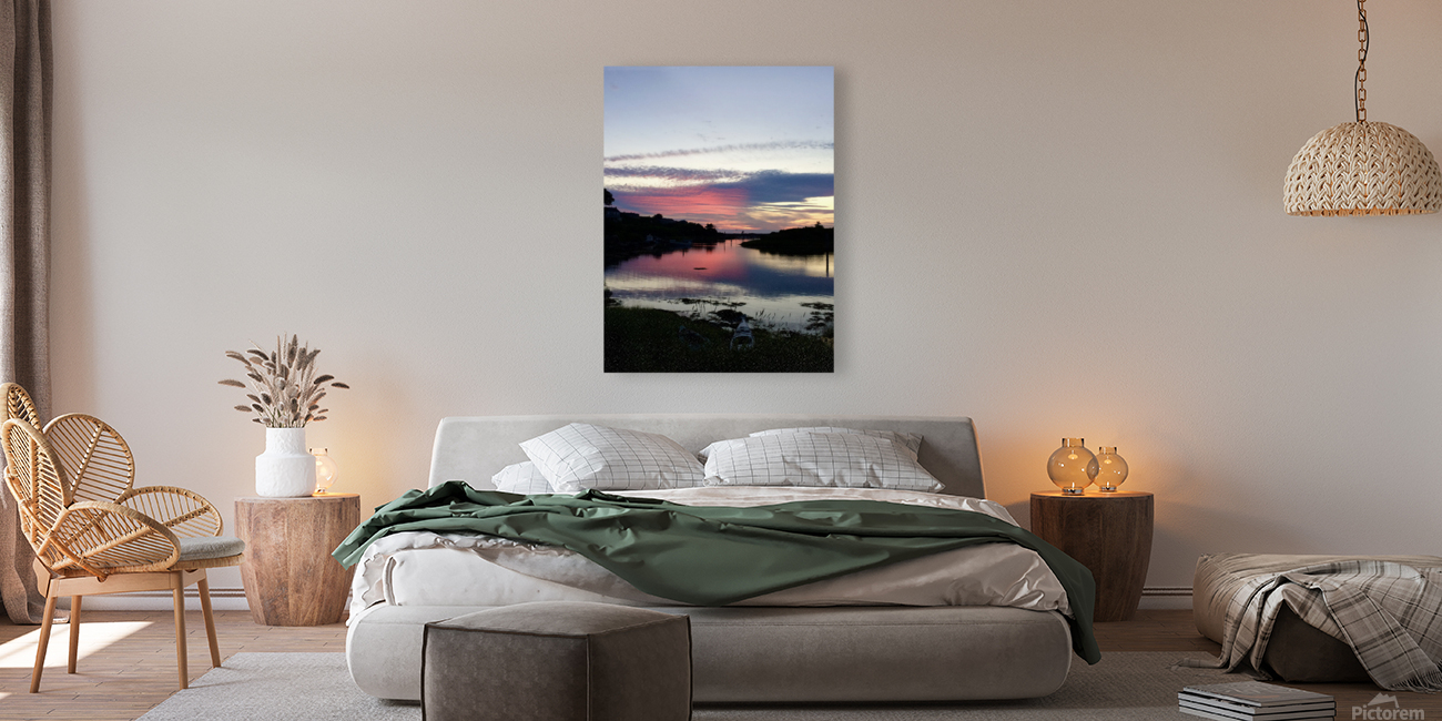 Kayaking at Sunset Reproduction
