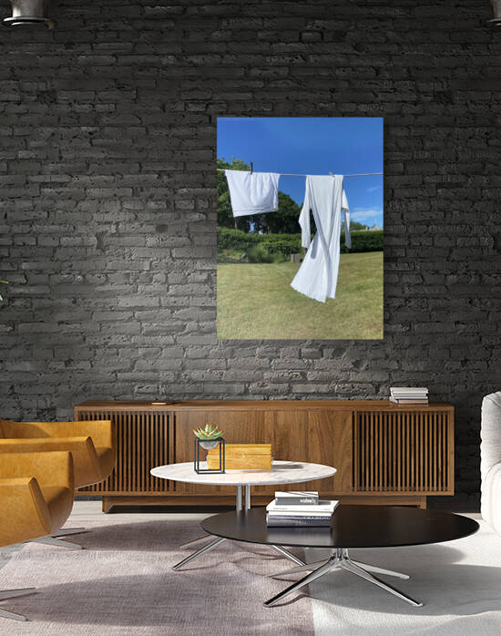 Laundry Day on Cuttyhunk  by Cheryle Walker Hemingway