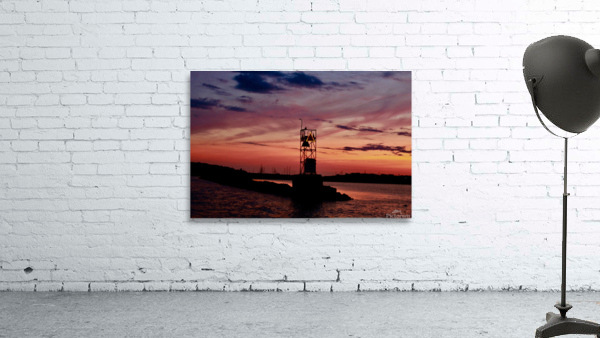 Channel at Sunset Wall Preview