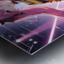 Beautiful Anime girl  in rock style  Metal print