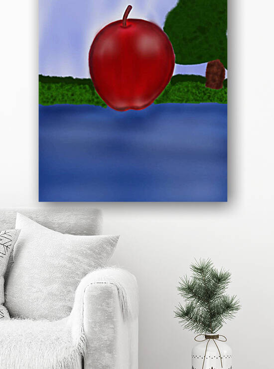 Beautiful Apple on Ocean by Digitalartist201
