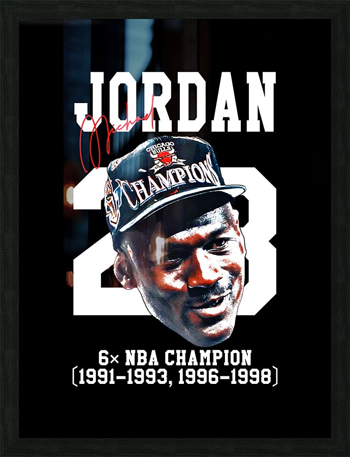 Michael Jordan Champions Picture Frame print