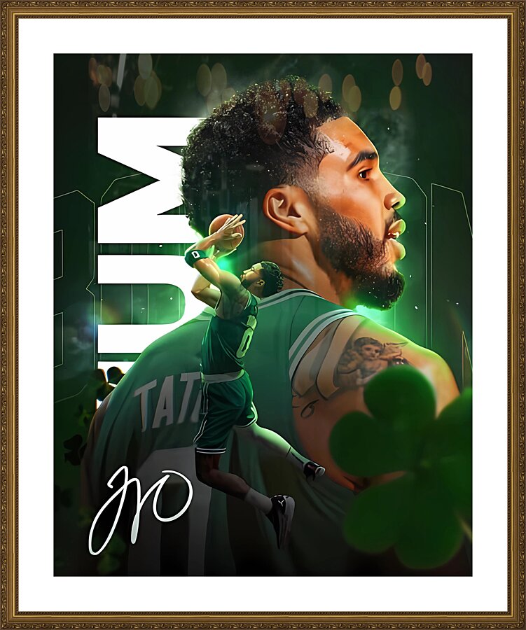  Jayson Tatum Baketball Picture Frame print