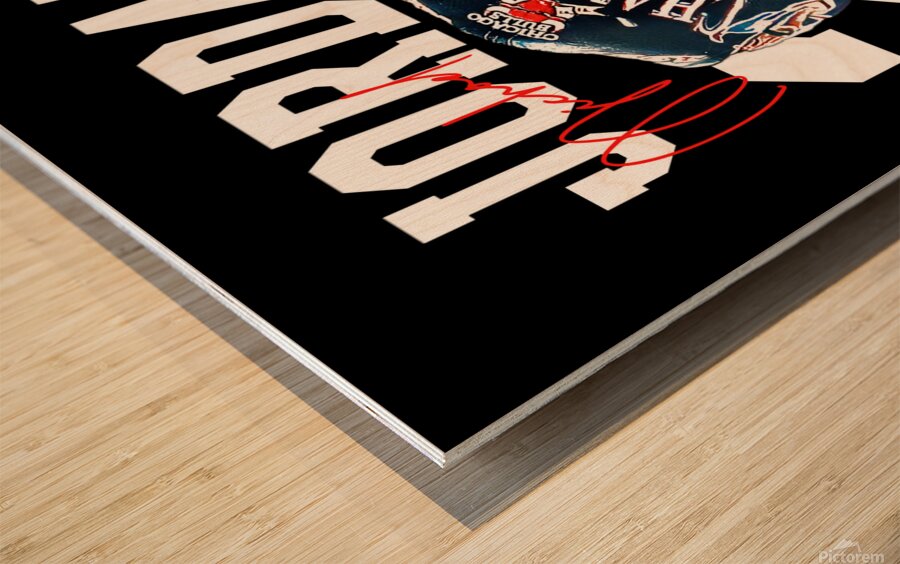 Michael Jordan Champions Wood print