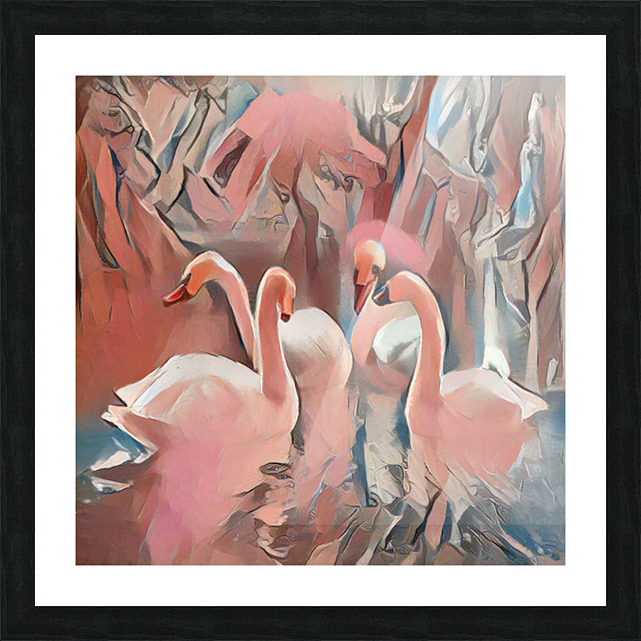Cailees Swans Picture Frame print