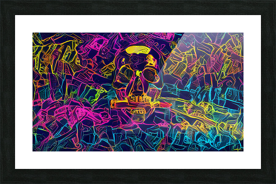 Bit The Bullet Picture Frame print