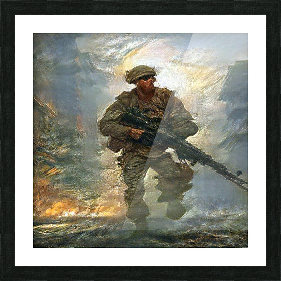 The Warrior Picture Frame print