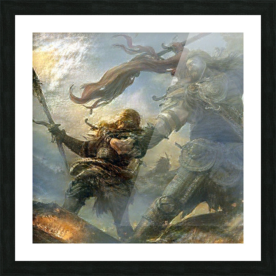 till Valhalla Picture Frame print