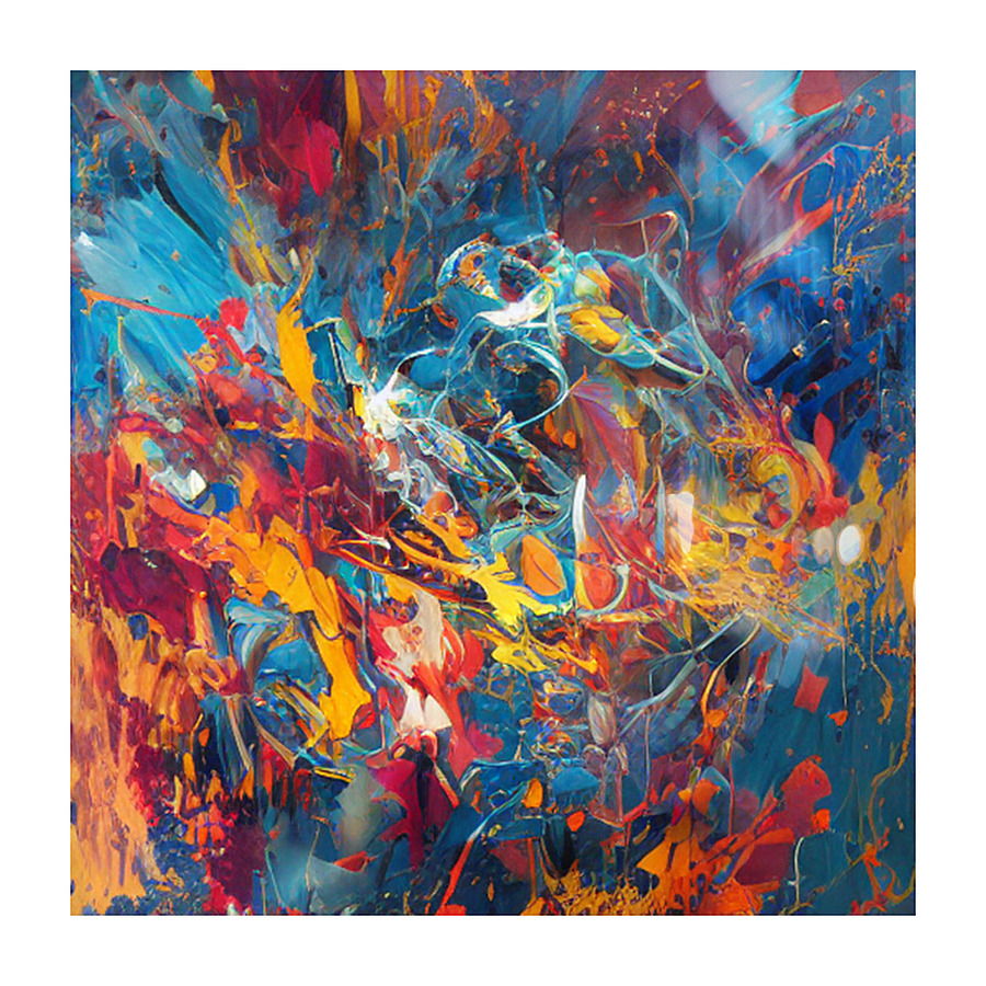 Chromatic Explosion II Picture Frame print