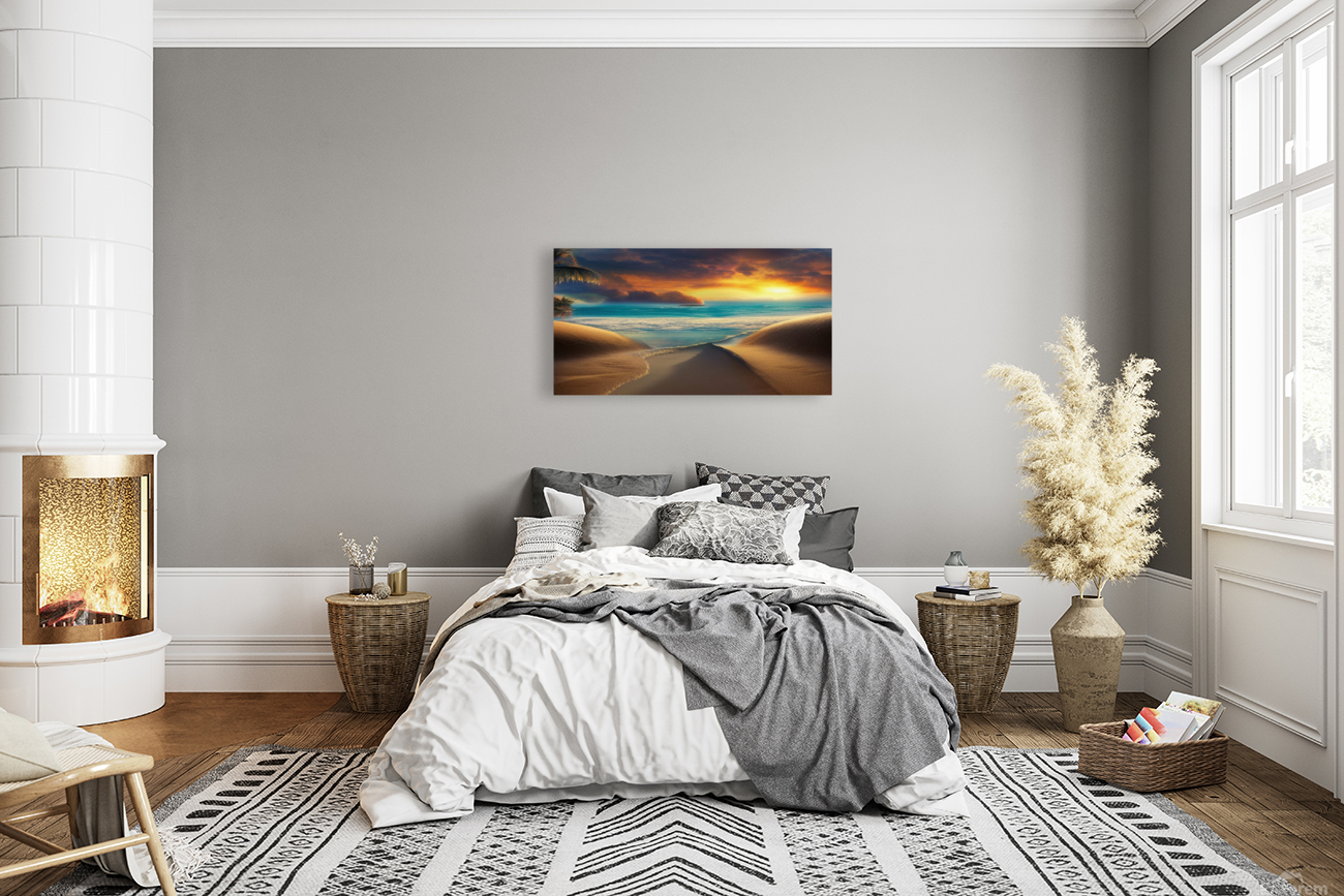 Sunset on the Beach Reproduction