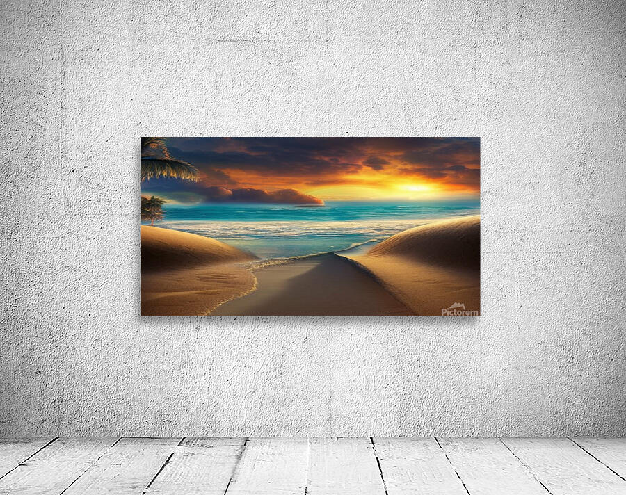 Sunset on the Beach Wall Preview