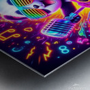 Cute Panda Vibes - Riffs and Hues Symphony. Metal print