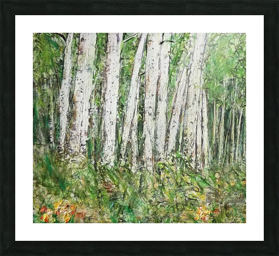 The Birch Woods Picture Frame print