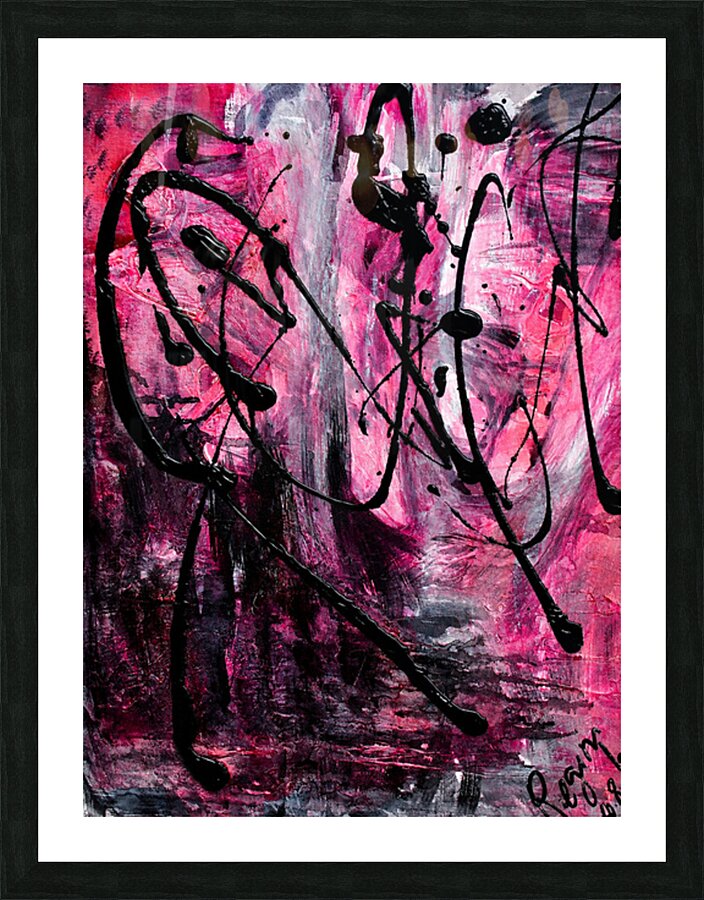 LOST IN A FOREST - IN RED Picture Frame print