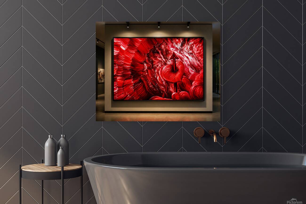 PIERCED HEART FRAMED Reproduction