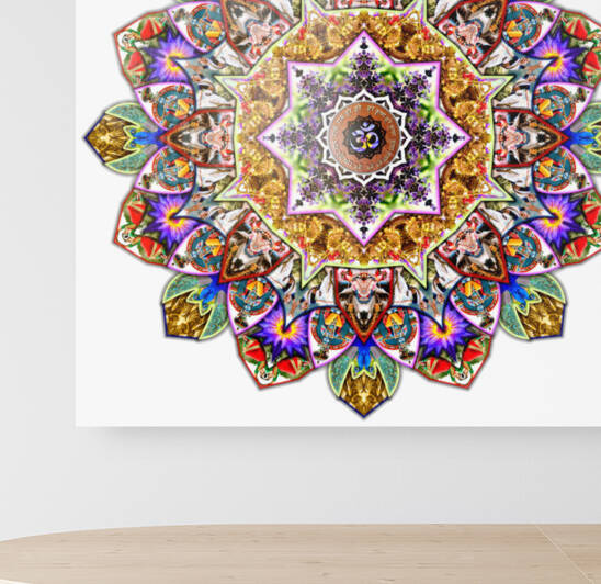 Krishna Mandala NEW 30x30 by Domenica Rossi