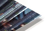 Misty Forest Stream HD Metal print