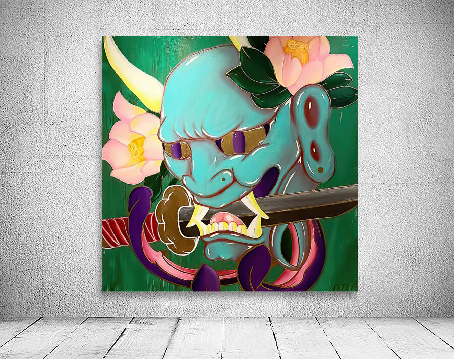 Blue Hannya Wall Preview