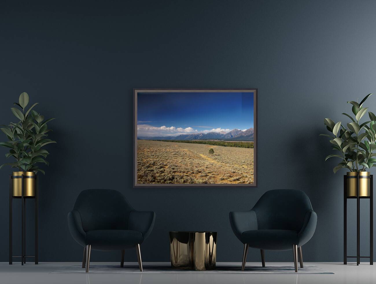 Grand Teton Standing Out Reproduction