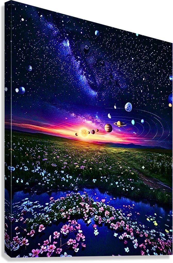 ‘Harmonic Convergence’ Digital Art Canvas Print