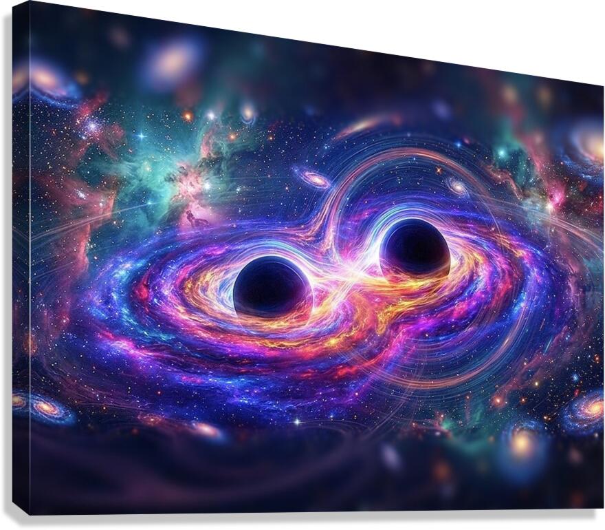 ‘The Binary Singularity’ Digital Art Canvas Print