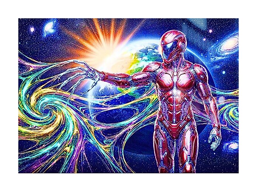 ‘Entropy: The Silent Architect’ Digital Art by Ariella Starchild Designs