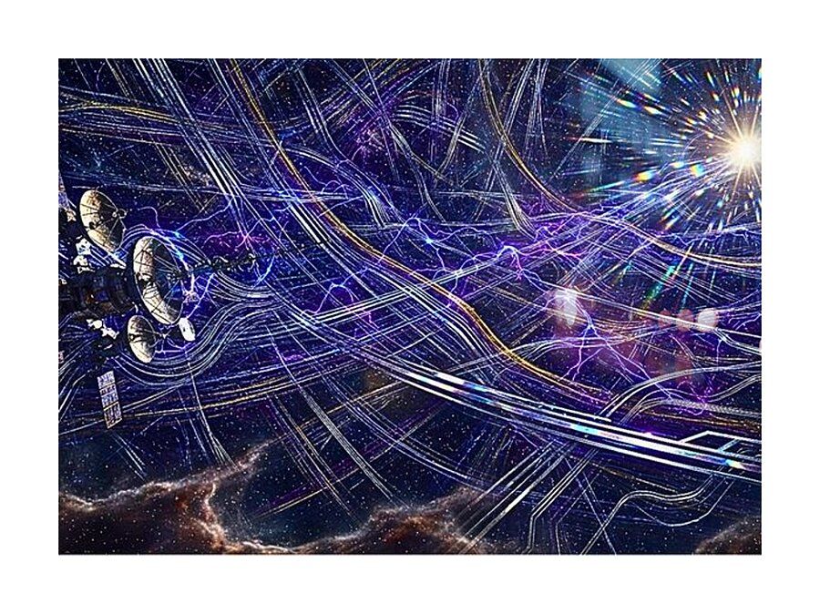 ‘Cosmic Skeleton’ Digital Art by Ariella Starchild Designs