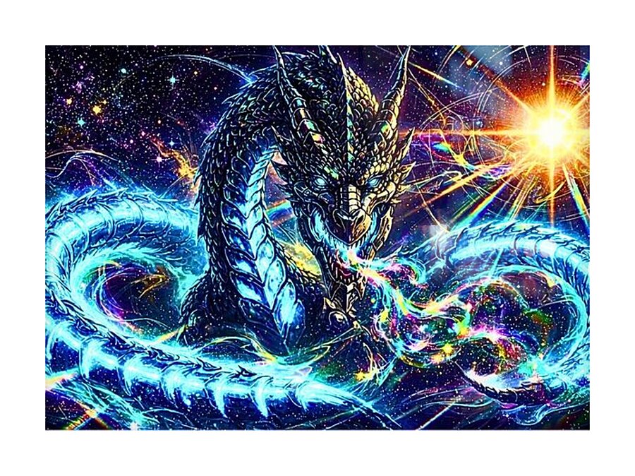‘Nebula Serpent’ Digital Art by Ariella Starchild Designs