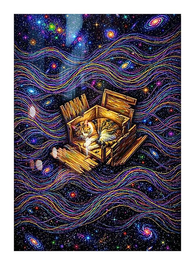 ‘Schrodinger’s Horizon: The Infinite Observer’ Digital Art by Ariella Starchild Designs
