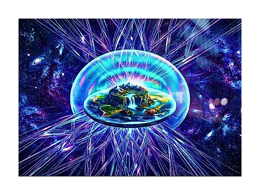 ‘The Void Within: An Entropic Pocket Planet’ Digital Art by Ariella Starchild Designs