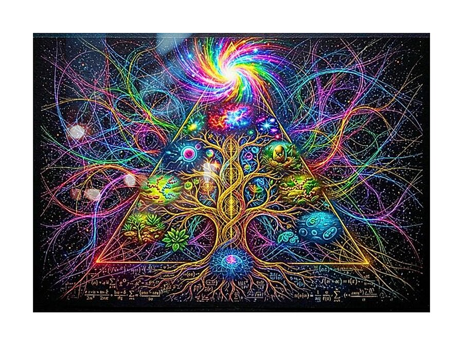‘Mathematical DNA of Reality Collection: The Initiator 1’ Digital Art by Ariella Starchild Designs